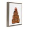Stupell Industries Stacked Luggage with Floral Handbag Floating Frame, design by Amanda Greenwood
